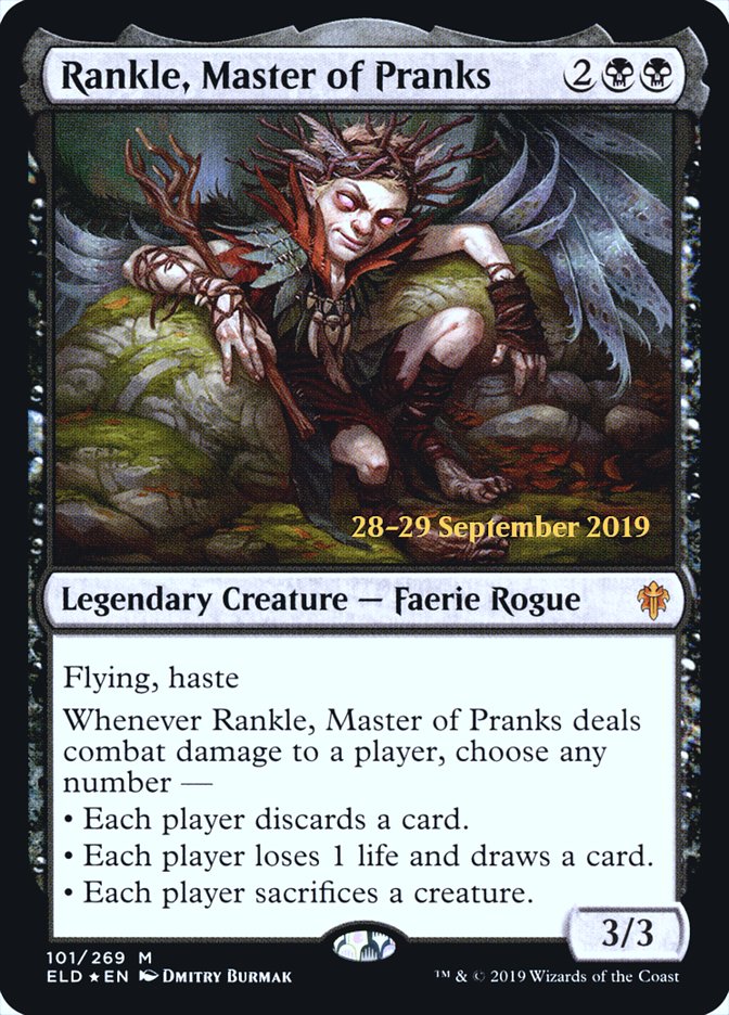 Rankle, Master of Pranks [Throne of Eldraine Prerelease Promos] | Card Merchant Takapuna