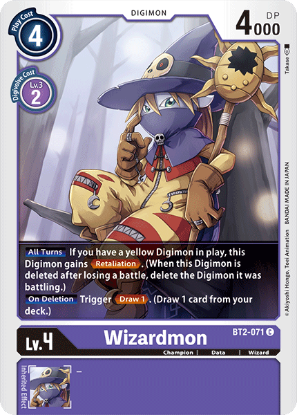 Wizardmon [BT2-071] [Release Special Booster Ver.1.0] | Card Merchant Takapuna