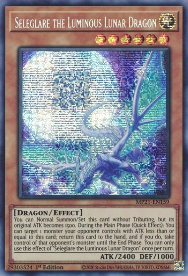 Seleglare the Luminous Lunar Dragon [MP21-EN159] Prismatic Secret Rare | Card Merchant Takapuna