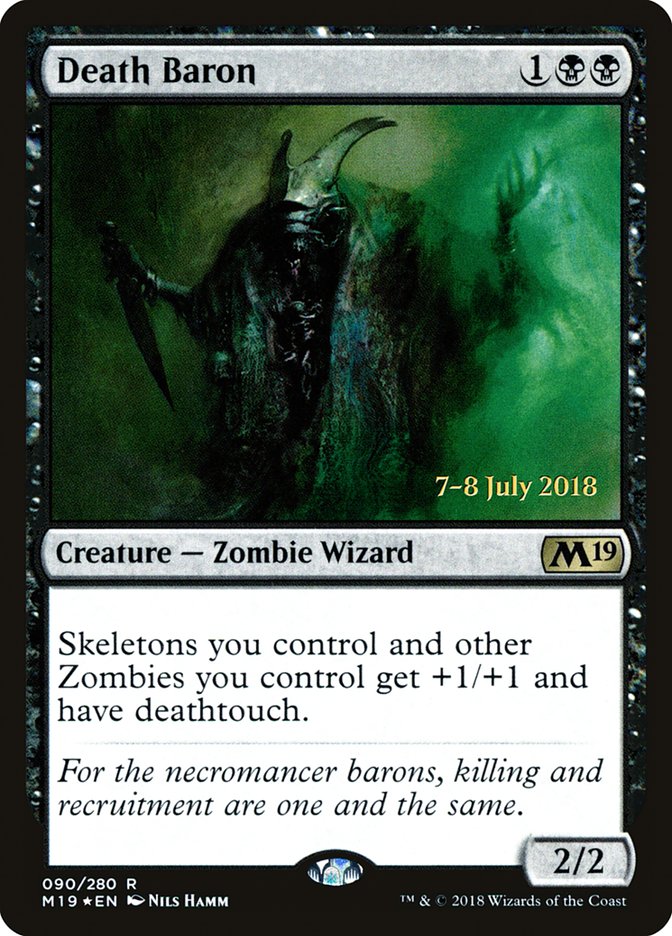 Death Baron [Core Set 2019 Prerelease Promos] | Card Merchant Takapuna