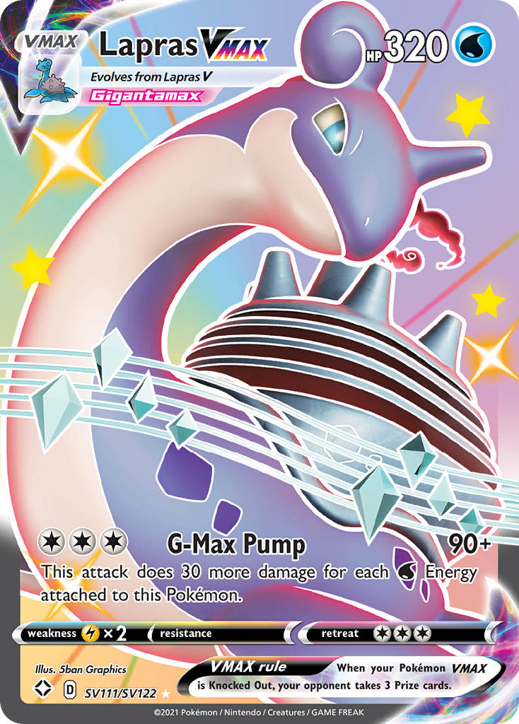 Lapras VMAX (SV111/SV122) [Sword & Shield: Shining Fates] | Card Merchant Takapuna