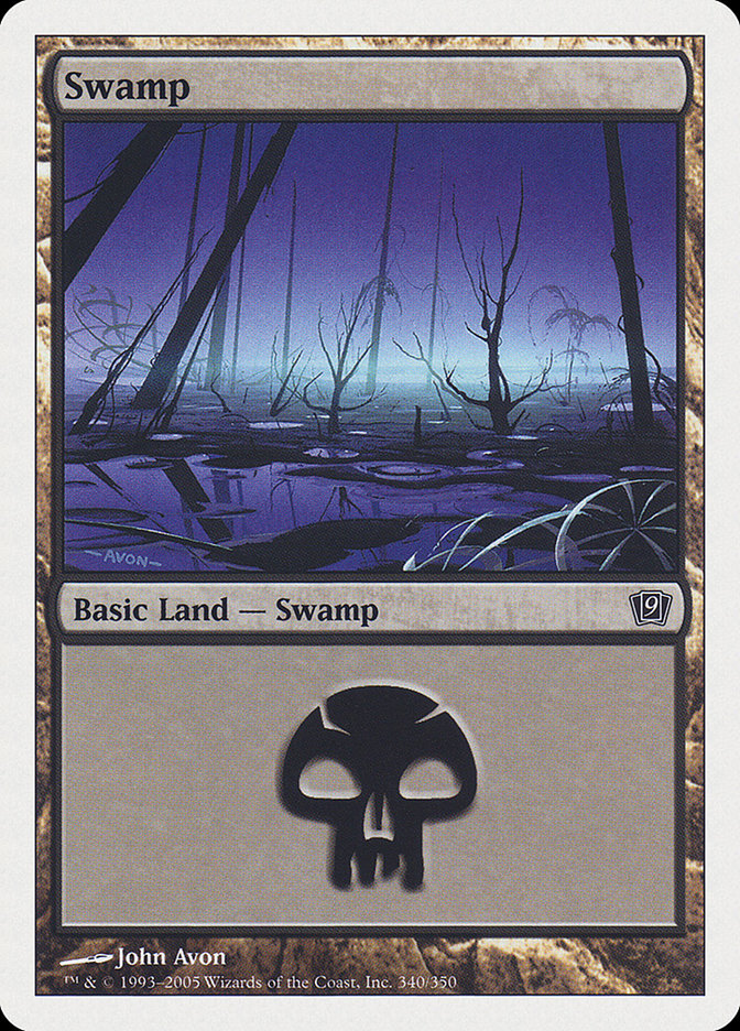 Swamp (340) [Ninth Edition] | Card Merchant Takapuna