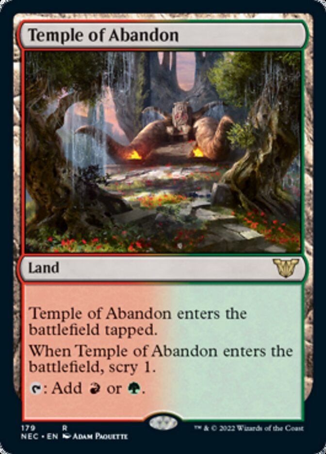 Temple of Abandon [Kamigawa: Neon Dynasty Commander] | Card Merchant Takapuna