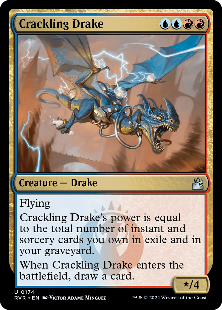 Crackling Drake [Ravnica Remastered] | Card Merchant Takapuna