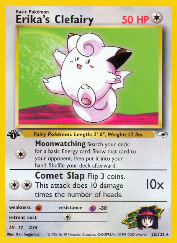 Erika's Clefairy (25/132) [Gym Heroes 1st Edition] | Card Merchant Takapuna