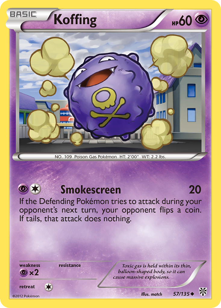 Koffing (57/135) [Black & White: Plasma Storm] | Card Merchant Takapuna