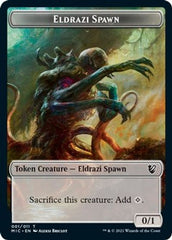 Eldrazi Spawn // Human Soldier Double-Sided Token [Innistrad: Midnight Hunt Commander Tokens] | Card Merchant Takapuna