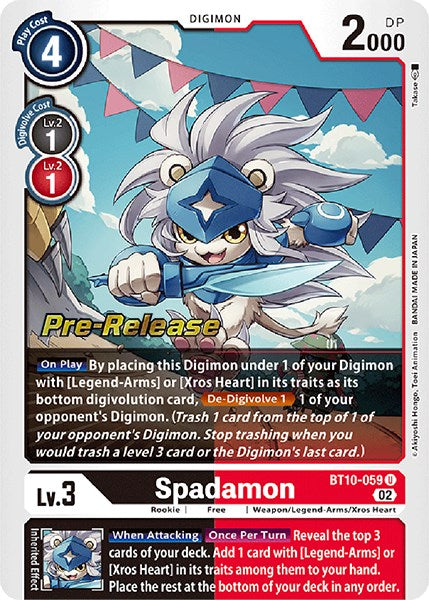 Spadamon [BT10-059] [Xros Encounter Pre-Release Cards] | Card Merchant Takapuna