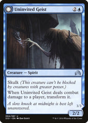 Uninvited Geist // Unimpeded Trespasser [Shadows over Innistrad] | Card Merchant Takapuna