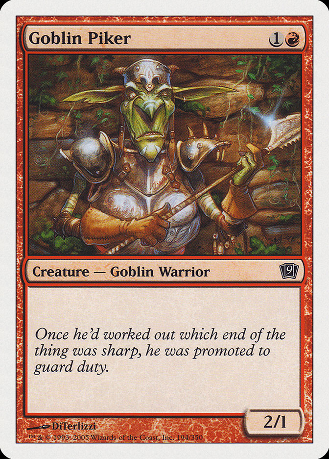 Goblin Piker [Ninth Edition] | Card Merchant Takapuna