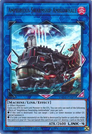 Amphibious Swarmship Amblowhale [DANE-ENSP1] Ultra Rare | Card Merchant Takapuna