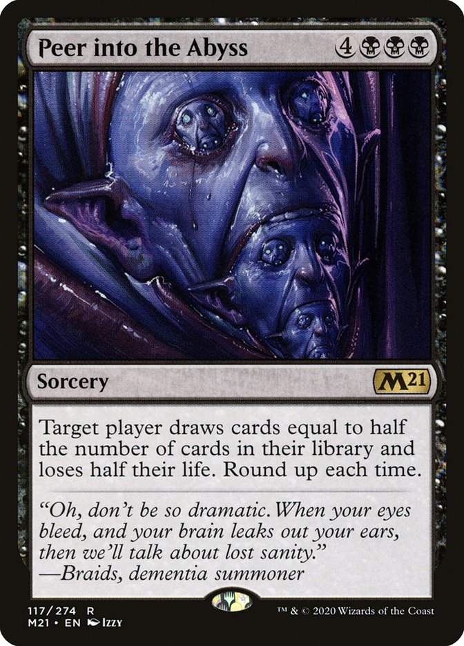 Peer into the Abyss [Core Set 2021] | Card Merchant Takapuna