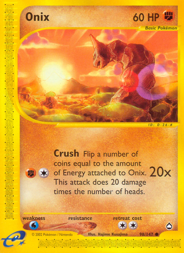 Onix (98/147) [Aquapolis] | Card Merchant Takapuna