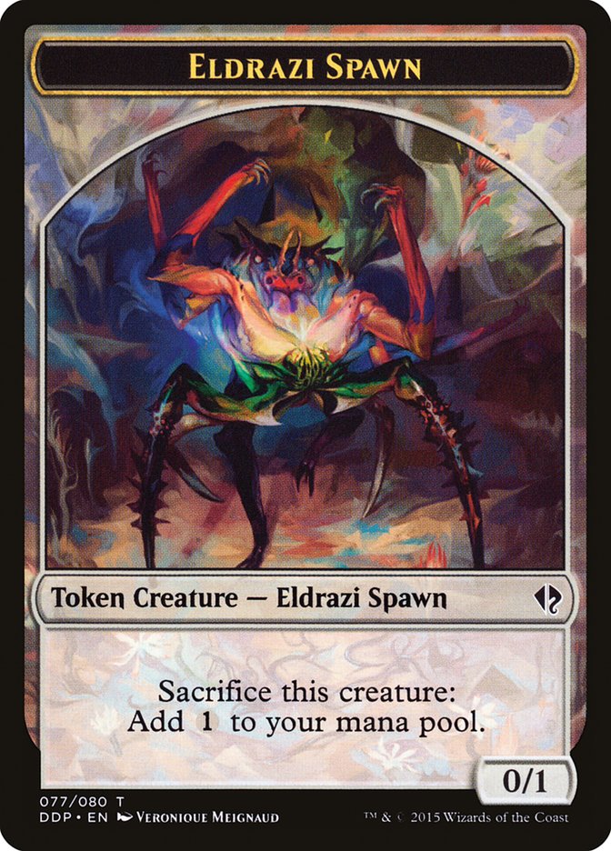 Eldrazi Spawn Token (077/080) [Duel Decks: Zendikar vs. Eldrazi] | Card Merchant Takapuna