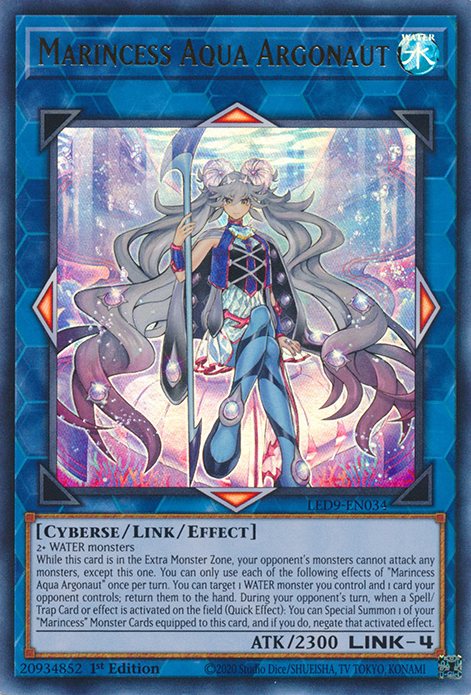 Marincess Aqua Argonaut [LED9-EN034] Ultra Rare | Card Merchant Takapuna