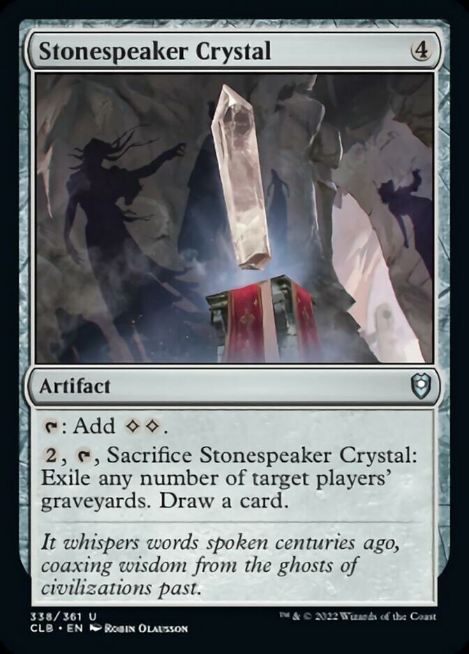 Stonespeaker Crystal [Commander Legends: Battle for Baldur's Gate] | Card Merchant Takapuna