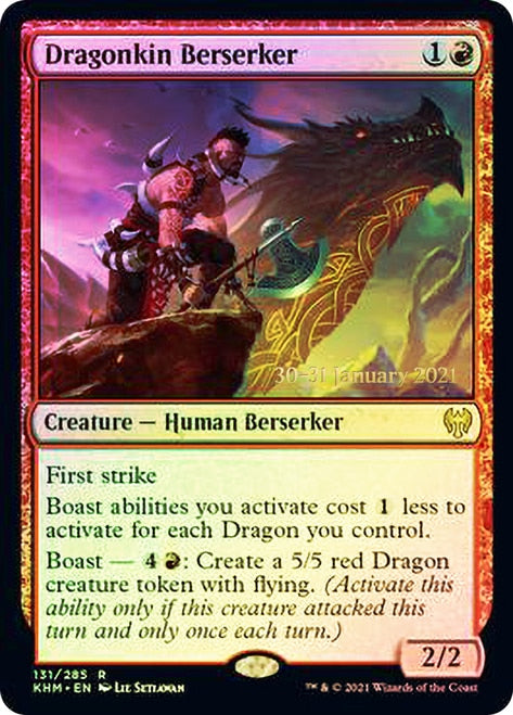 Dragonkin Berserker [Kaldheim Prerelease Promos] | Card Merchant Takapuna