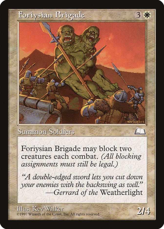 Foriysian Brigade [Weatherlight] | Card Merchant Takapuna