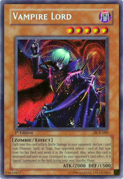 Vampire Lord [DCR-000] Secret Rare | Card Merchant Takapuna