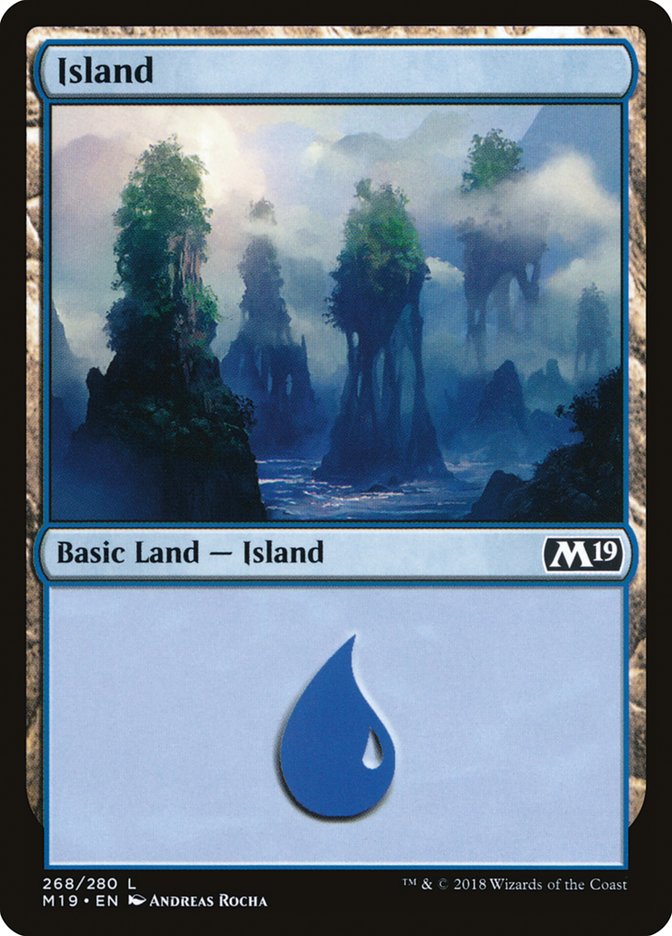 Island (268) [Core Set 2019] | Card Merchant Takapuna