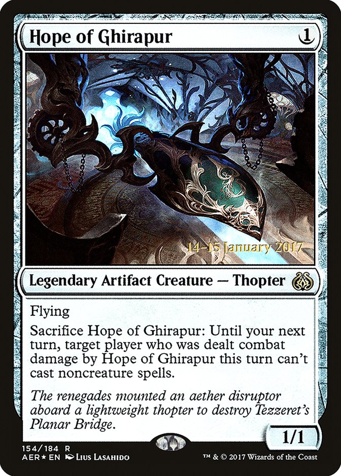 Hope of Ghirapur [Aether Revolt Prerelease Promos] | Card Merchant Takapuna