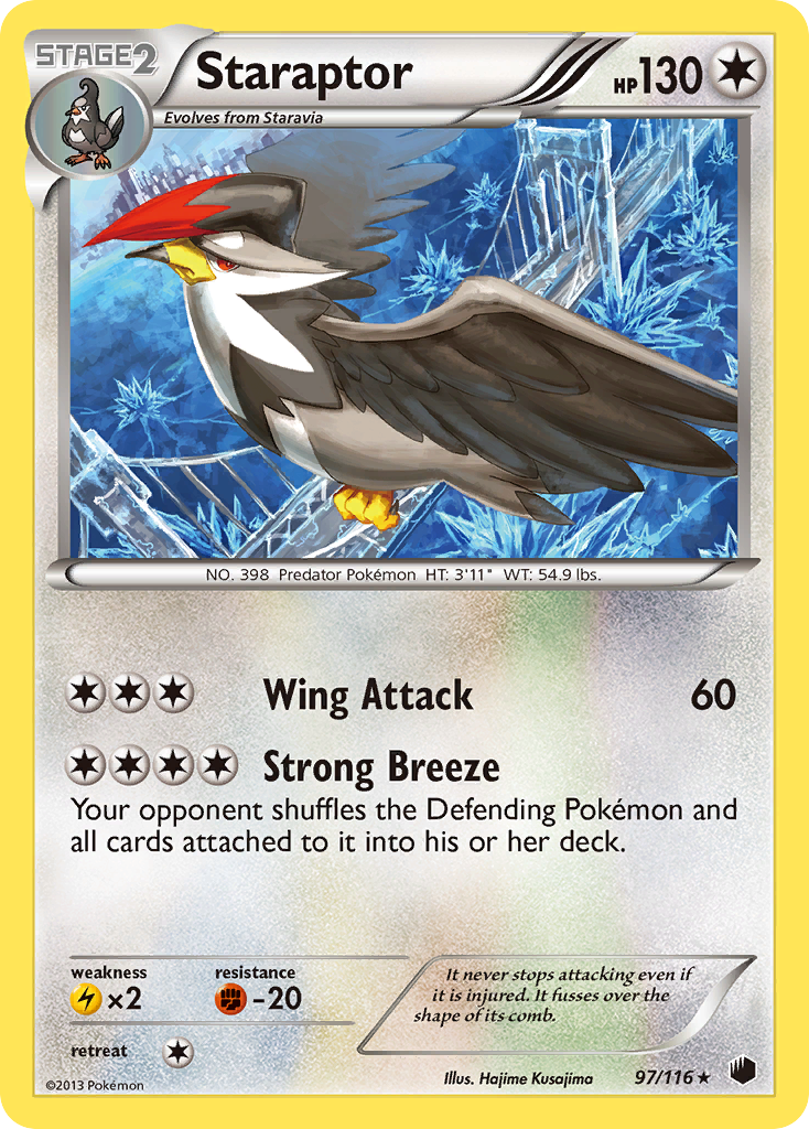 Staraptor (97/116) [Black & White: Plasma Freeze] | Card Merchant Takapuna