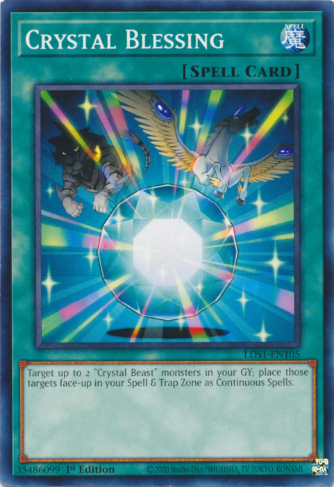 Crystal Blessing [LDS1-EN105] Common | Card Merchant Takapuna