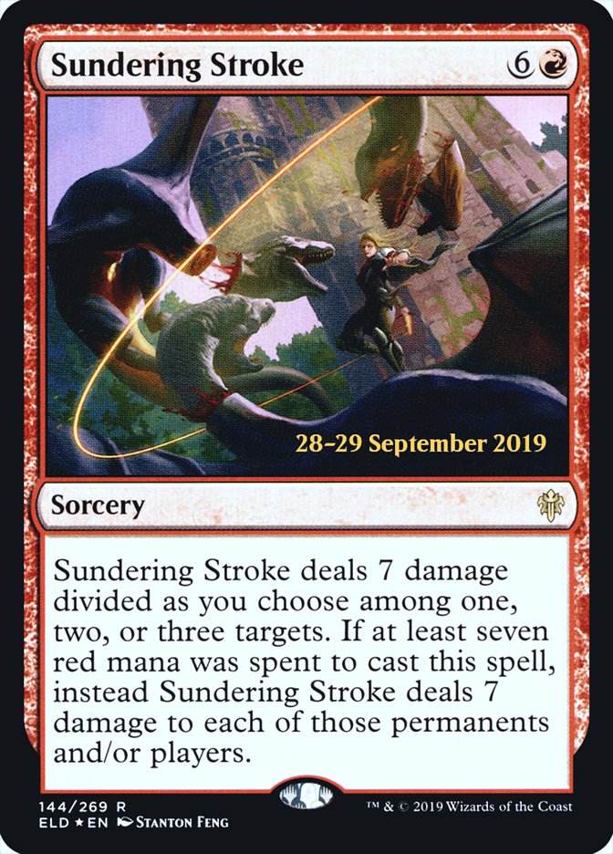 Sundering Stroke [Throne of Eldraine Prerelease Promos] | Card Merchant Takapuna