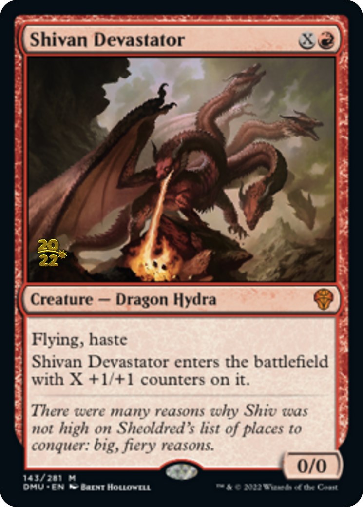 Shivan Devastator [Dominaria United Prerelease Promos] | Card Merchant Takapuna