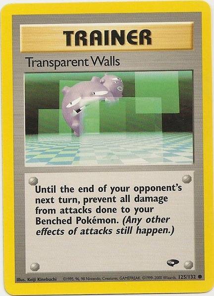 Transparent Walls (125/132) [Gym Challenge Unlimited] | Card Merchant Takapuna