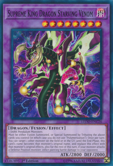 Supreme King Dragon Starving Venom [LEDD-ENC26] Common | Card Merchant Takapuna