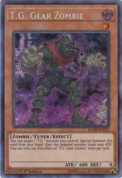 T.G. Gear Zombie [BLHR-EN023] Secret Rare | Card Merchant Takapuna