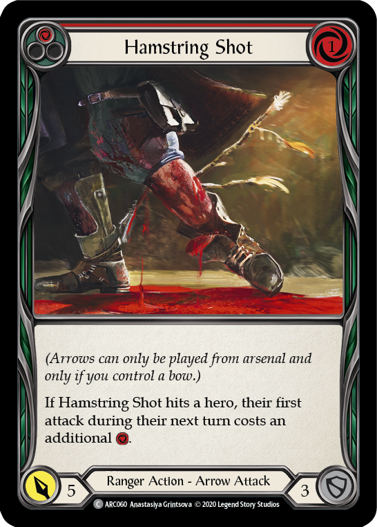 Hamstring Shot (Red) [U-ARC060] (Arcane Rising Unlimited)  Unlimited Rainbow Foil | Card Merchant Takapuna