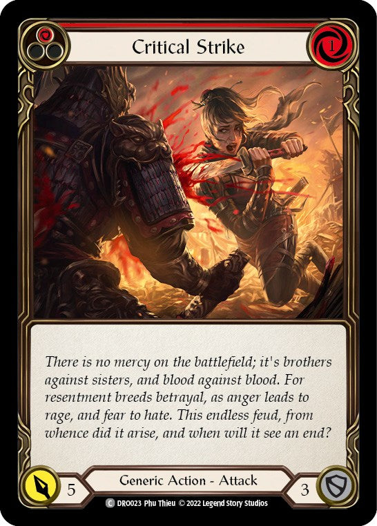 Critical Strike [DRO023] (Uprising Dromai Blitz Deck) | Card Merchant Takapuna
