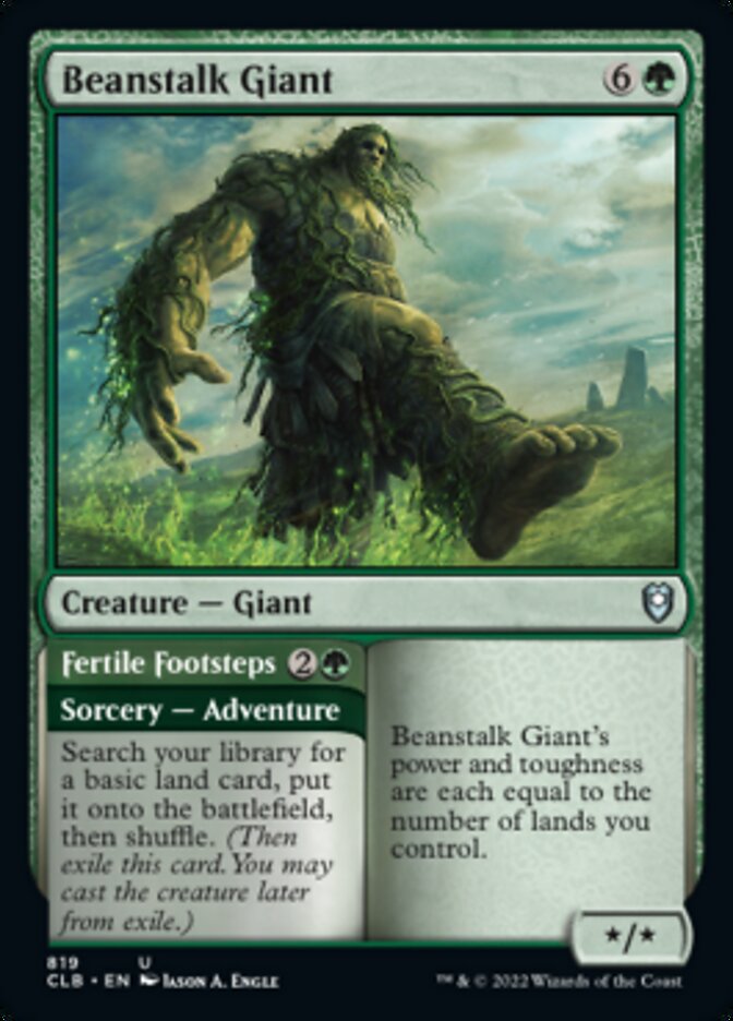 Beanstalk Giant // Fertile Footsteps [Commander Legends: Battle for Baldur's Gate] | Card Merchant Takapuna