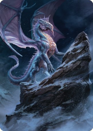 Ancient Silver Dragon Art Card (06) [Commander Legends: Battle for Baldur's Gate Art Series] | Card Merchant Takapuna