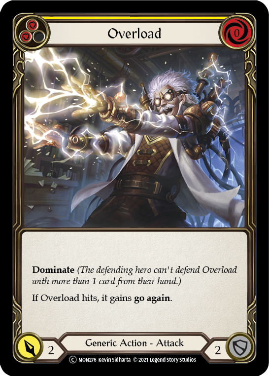 Overload (Yellow) [U-MON276] (Monarch Unlimited)  Unlimited Normal | Card Merchant Takapuna