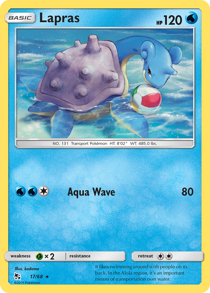 Lapras (17/68) [Sun & Moon: Hidden Fates] | Card Merchant Takapuna