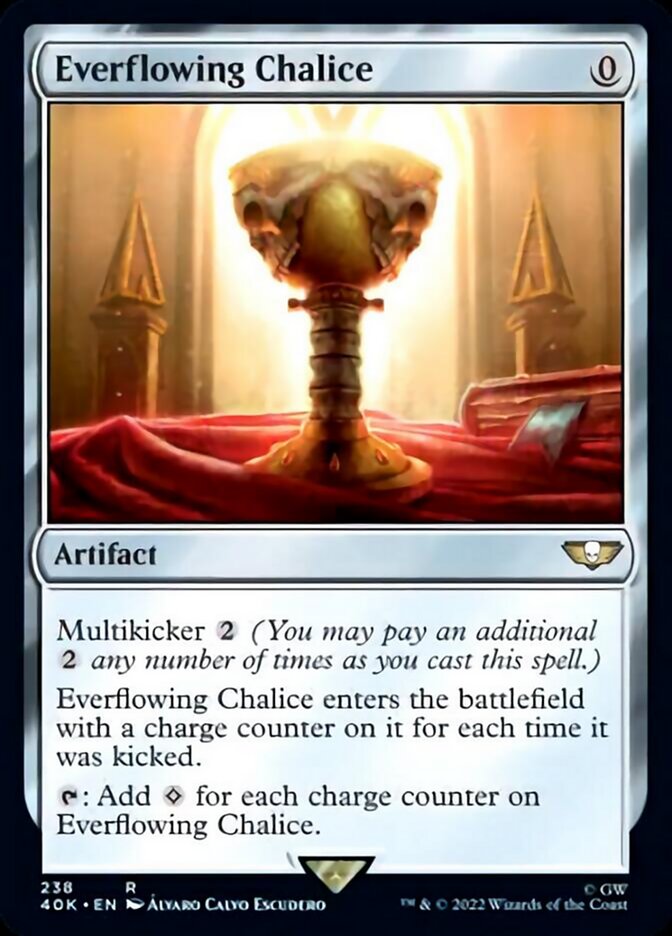 Everflowing Chalice (Surge Foil) [Warhammer 40,000] | Card Merchant Takapuna