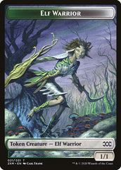 Myr (007) // Elf Warrior Double-Sided Token [Double Masters Tokens] | Card Merchant Takapuna