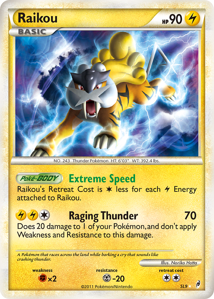 Raikou (SL9) [HeartGold & SoulSilver: Call of Legends] | Card Merchant Takapuna