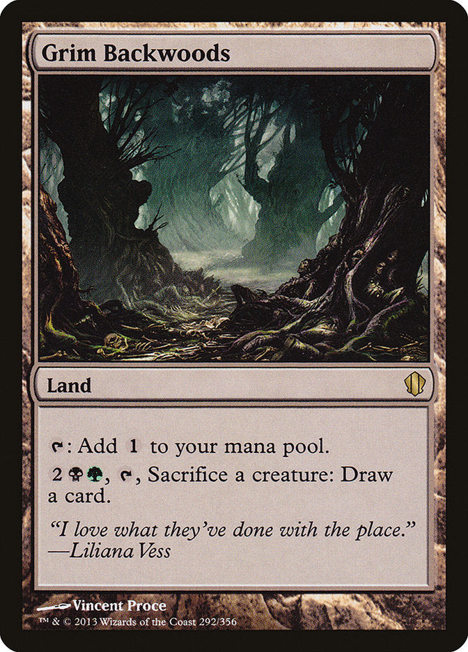 Grim Backwoods [Commander 2013] | Card Merchant Takapuna