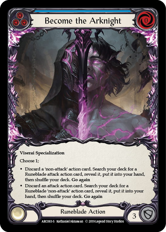 Become the Arknight [ARC083-S] (Arcane Rising)  1st Edition Rainbow Foil | Card Merchant Takapuna