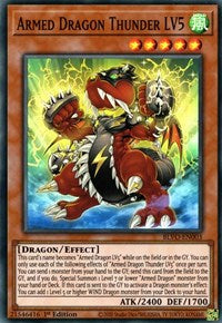 Armed Dragon Thunder LV5 [BLVO-EN003] Super Rare | Card Merchant Takapuna