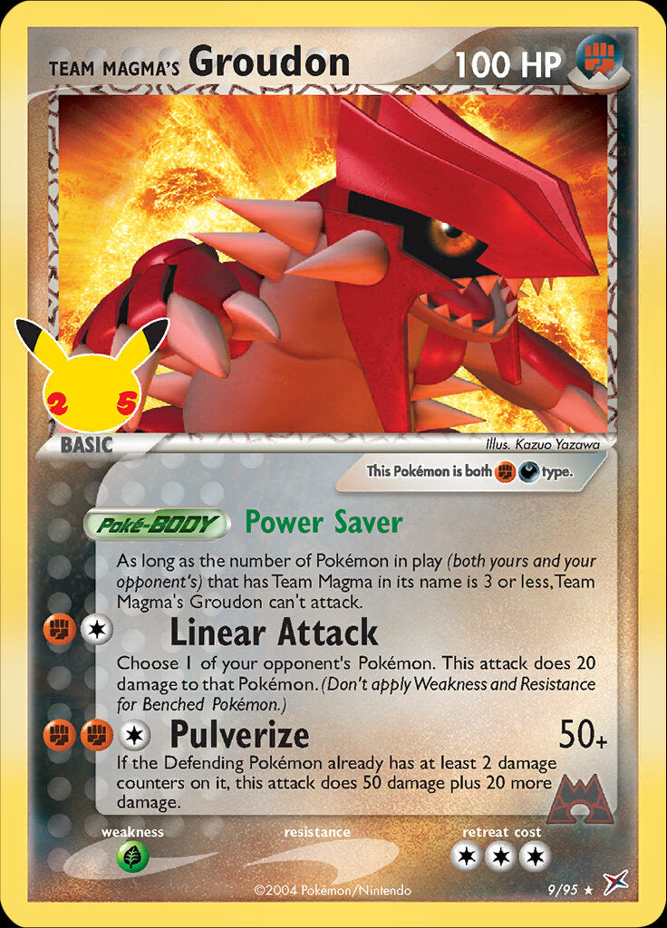 Team Magma's Groudon (9/95) [Celebrations: 25th Anniversary - Classic Collection] | Card Merchant Takapuna