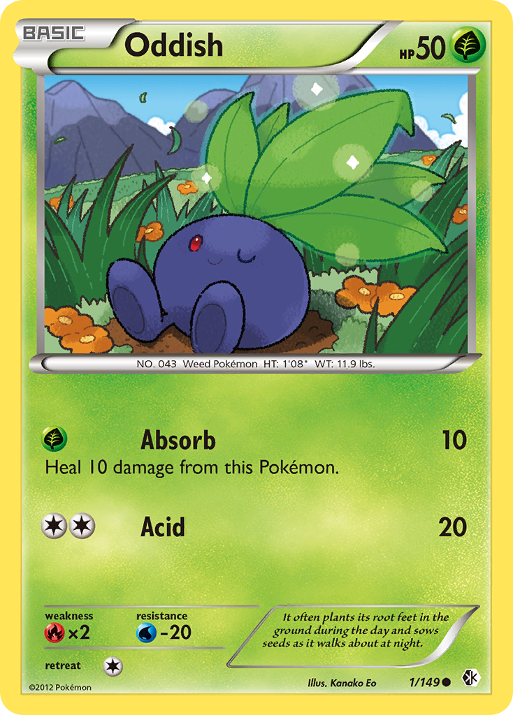 Oddish (1/149) [Black & White: Boundaries Crossed] | Card Merchant Takapuna