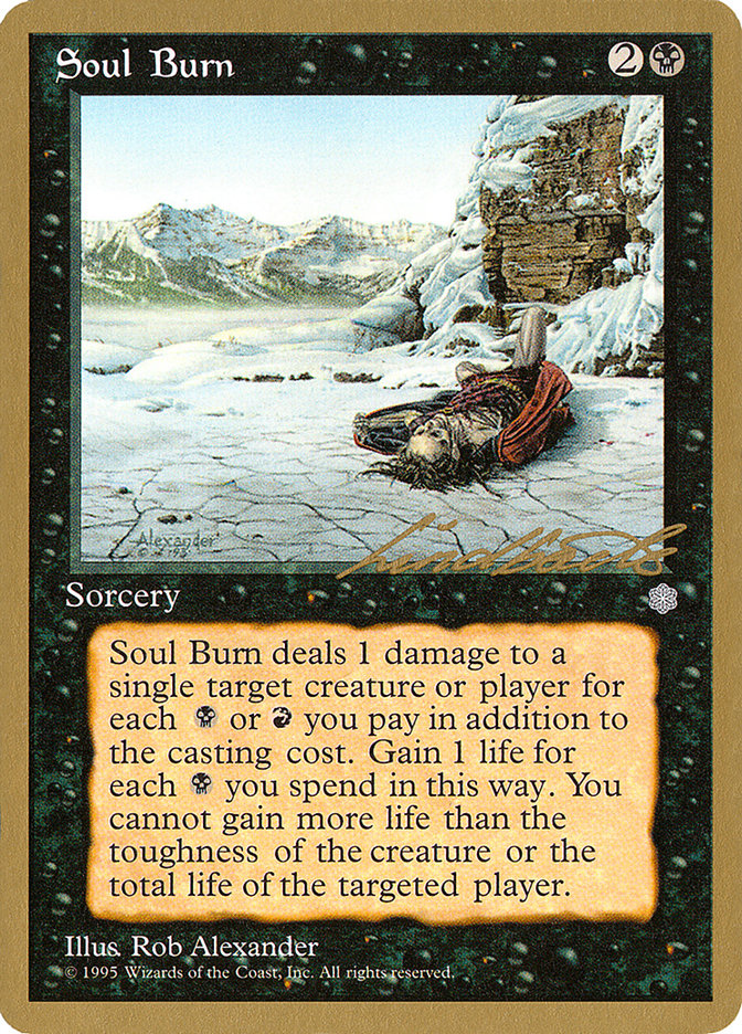 Soul Burn (Leon Lindback) [Pro Tour Collector Set] | Card Merchant Takapuna