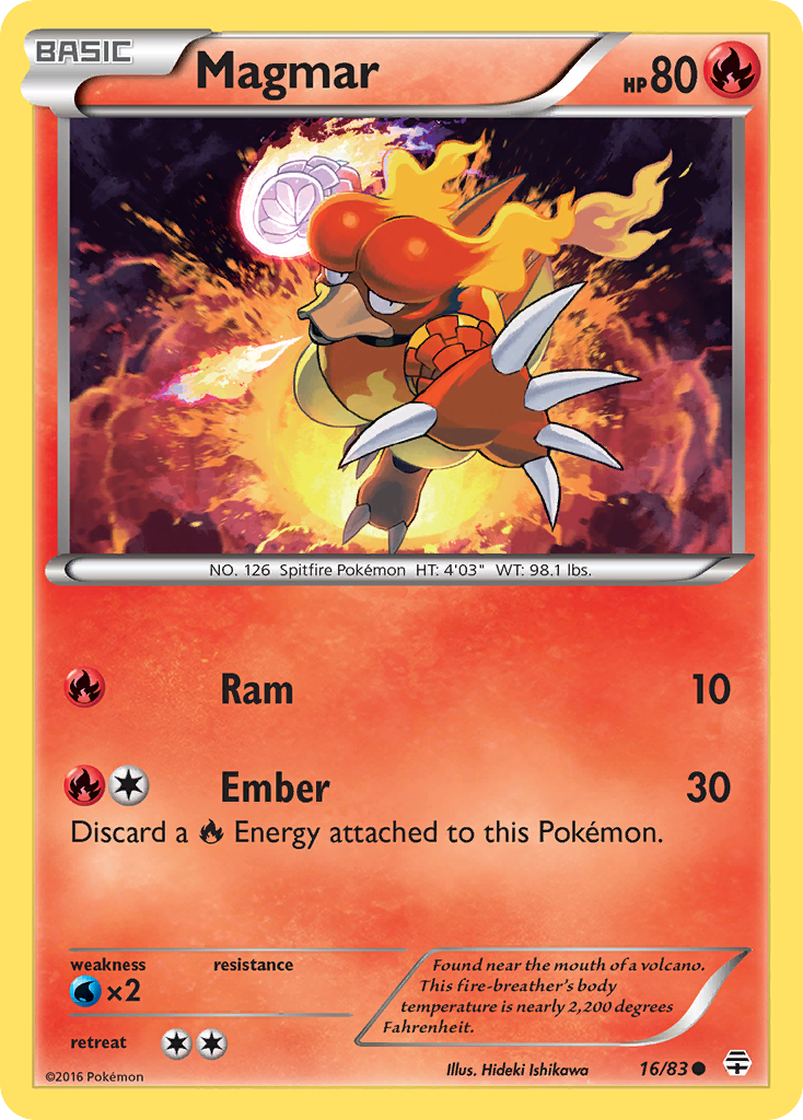 Magmar (16/83) [XY: Generations] | Card Merchant Takapuna