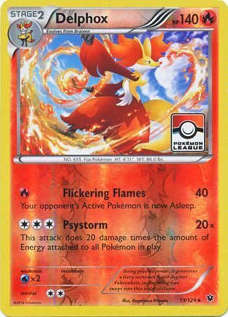 Delphox (13/124) (League Promo) [XY: Fates Collide] | Card Merchant Takapuna