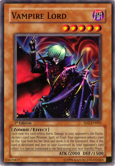 Vampire Lord [SD2-EN003] Common | Card Merchant Takapuna